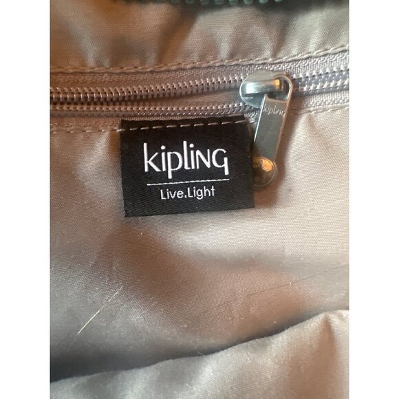 Kipling Queenie Womens Adjustable Backpack Green Multi Pockets - Picture 4 of 5